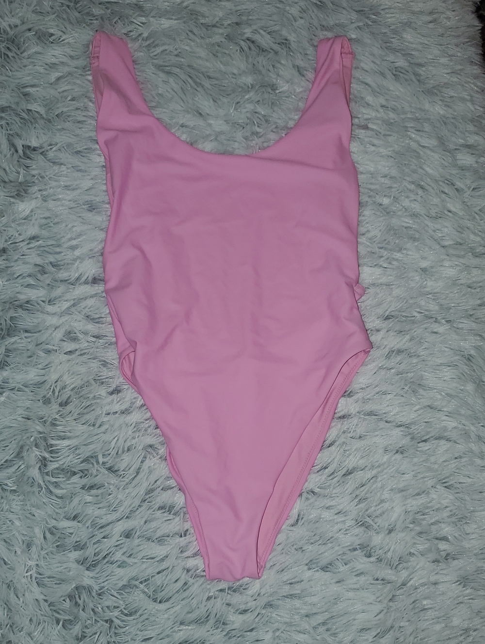 aerie Solid Light Pink One-Piece Swimsuit